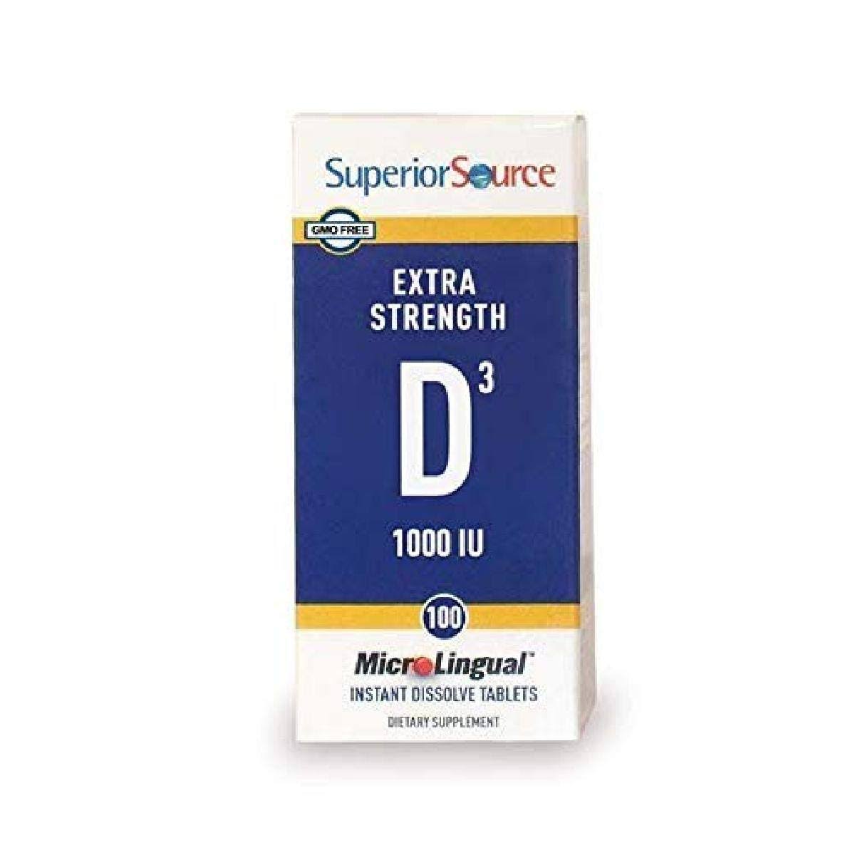 Superior Source Extra Strength Vitamin D3 1000IU - 100 capsules