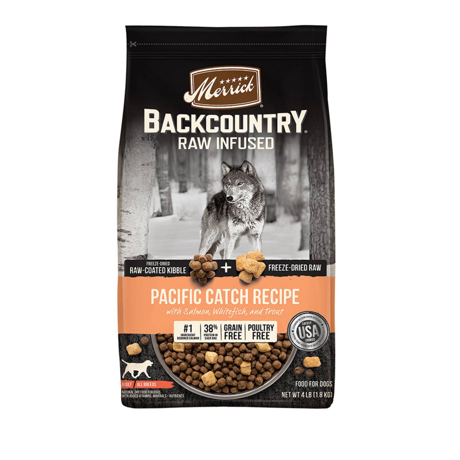 Merrick Grain Free Backcountry Raw Infused Pacific Catch | Dog Food | Size: 1.81 kg