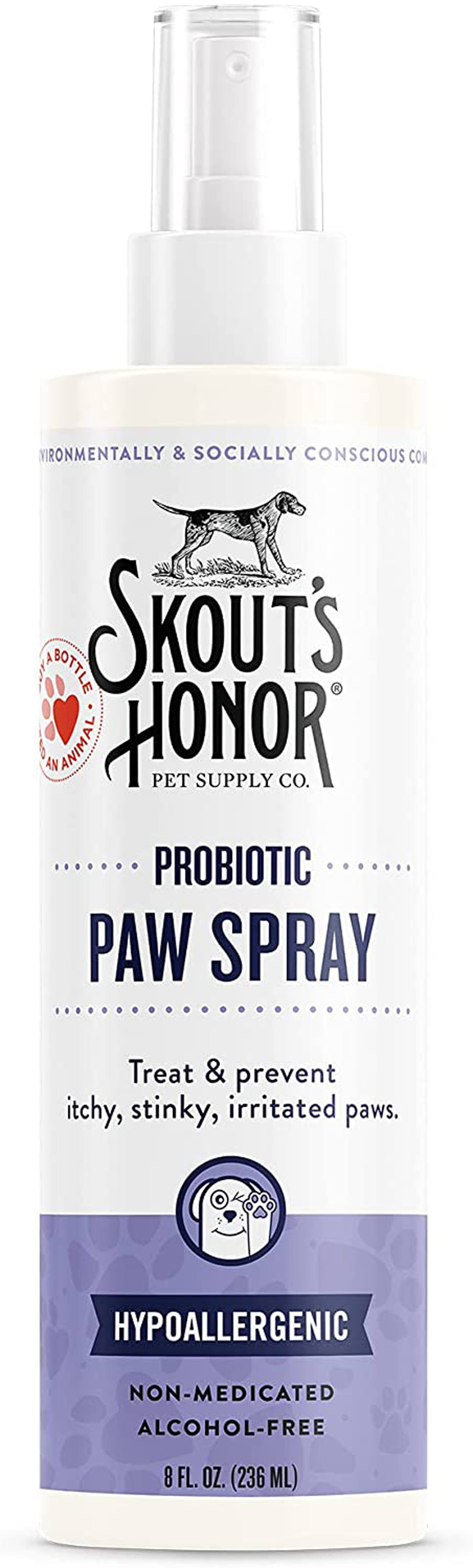Skout's Honor Dog Cat Probiotic Paw Spray 8oz