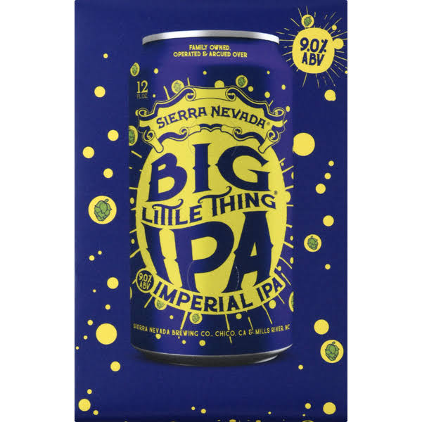 Sierra Nevada Beer, Imperial IPA, Big Little Thing IPA - 6 pack, 12 fl oz cans