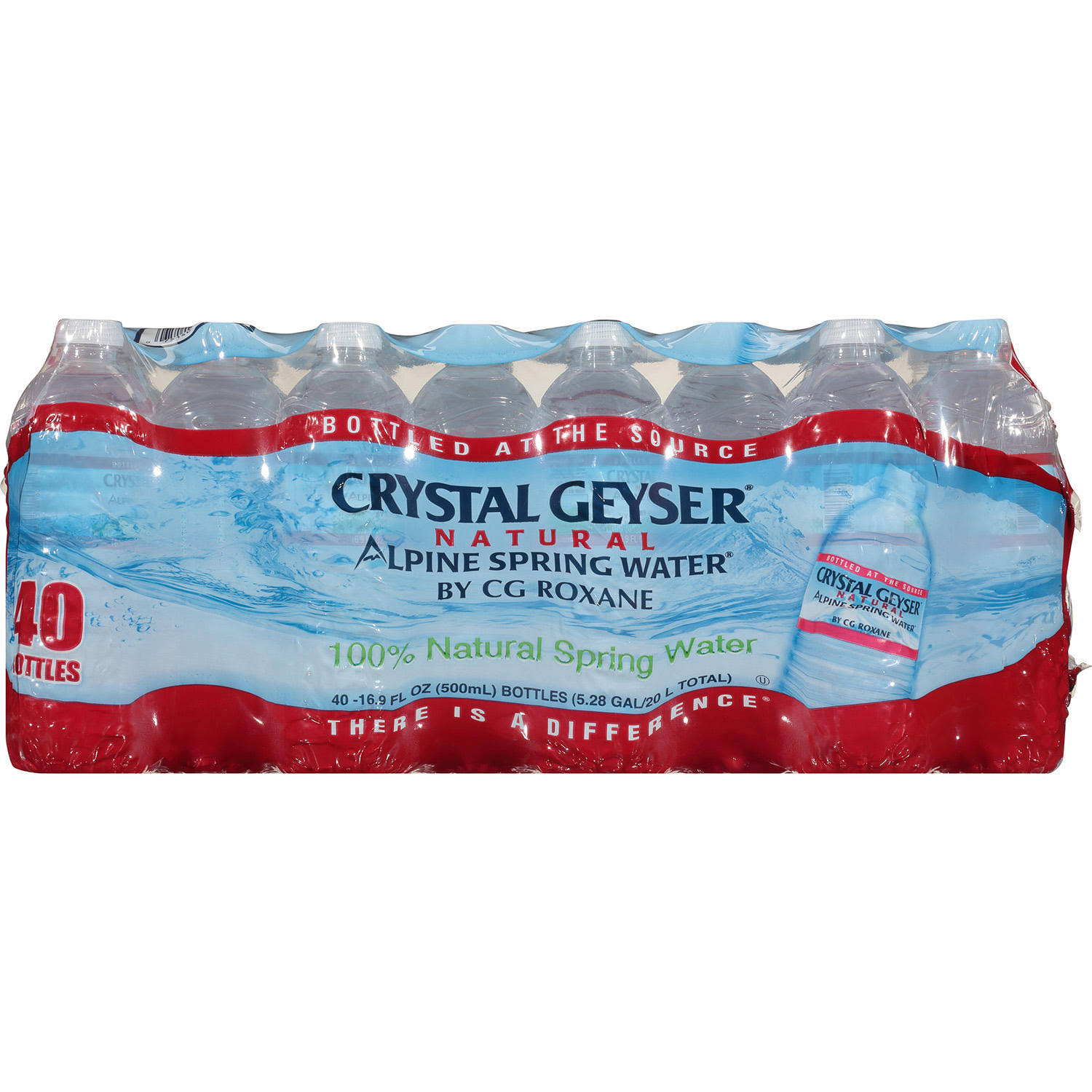 Crystal Geyser Natural Alpine Spring Water - 40 pack, 16.9 fl oz bottles