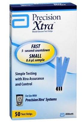 Precision Xtra Glucose Test Strips - 50ct