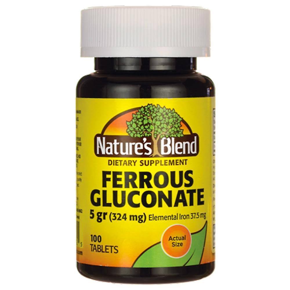 Nature's Blend Ferrous Gluconate Supplement - 100ct