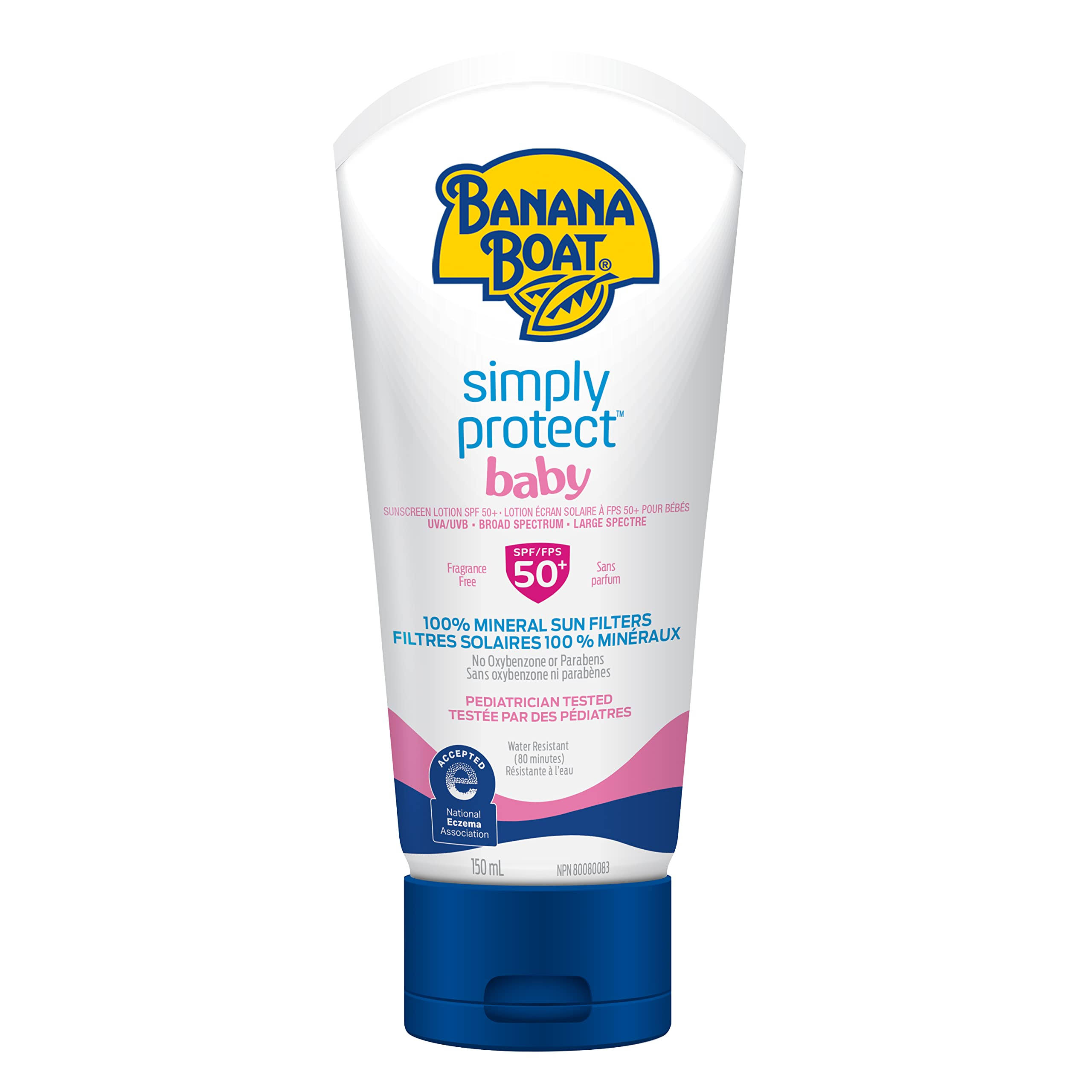 Banana Boat Simply Protect Baby Sunscreen Lotion, SPF 50+