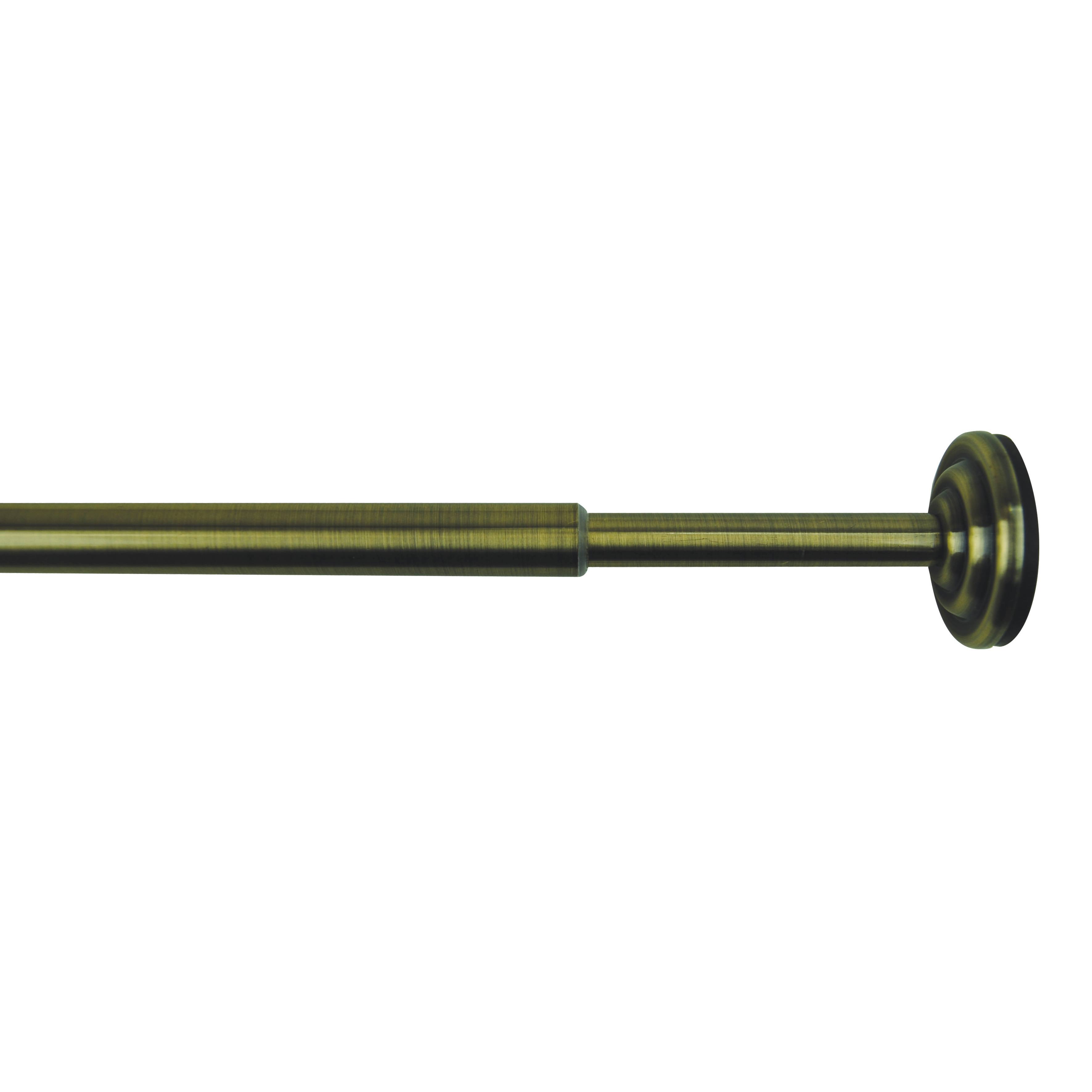 Versailles Home Fashions 36-54in Mini Tension Rod Brass