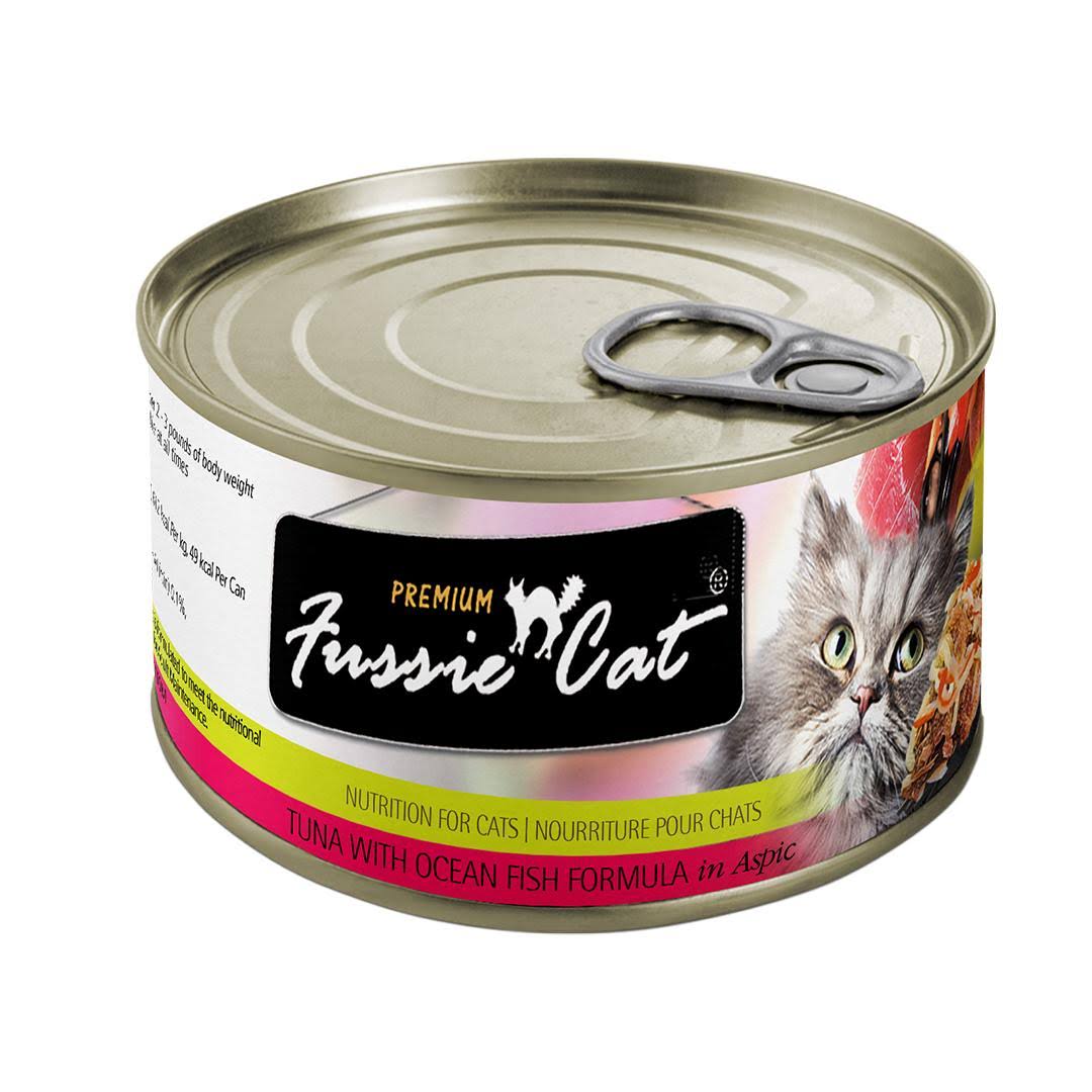 Fussie Cat Tuna with Ocean Fish Canned Cat Food 5.5oz