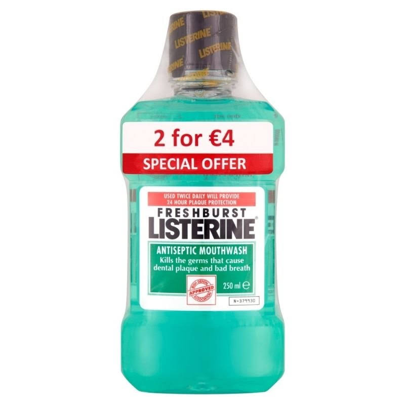 Listerine Fresh Burst Mouthwash Deal - 2 x 250ml
