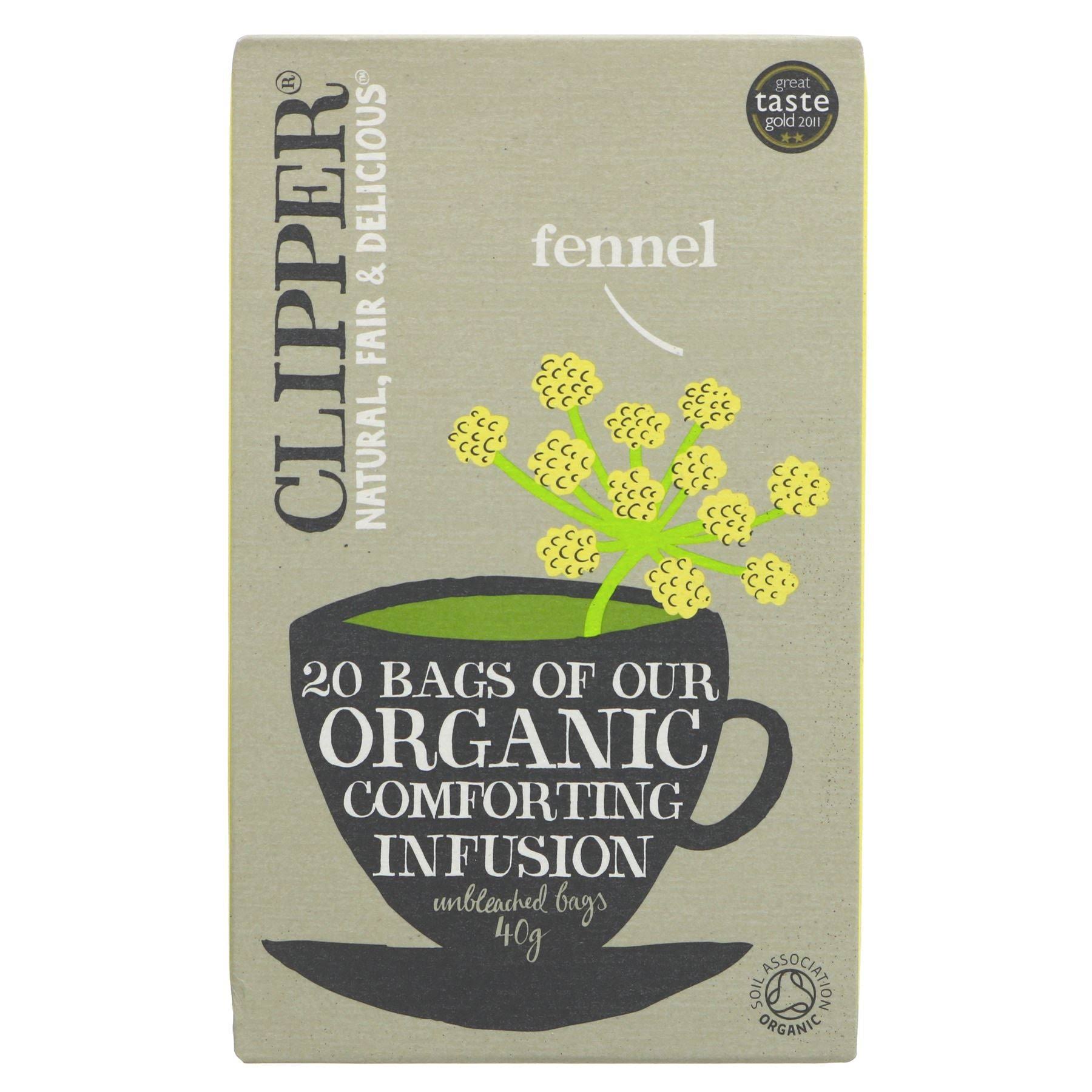 Clipper Organic Tea - Fennel, 20 Tea Bags, 40g