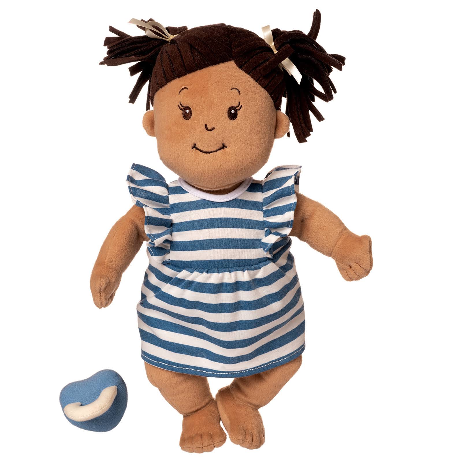 Manhattan Toy Baby Stella Beige with Brown Hair 15" Soft First Baby Do