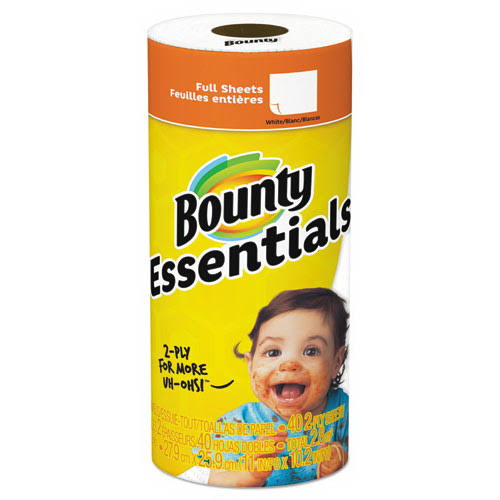 Bounty Essentials White Paper Towels - Regular Roll