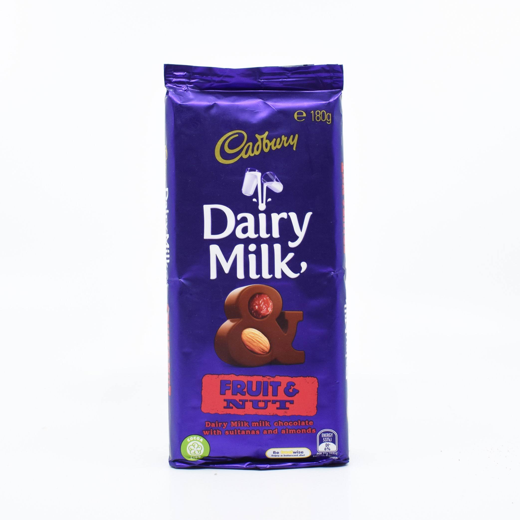Cadbury Dairy Milk Fruit & Nut (180g)