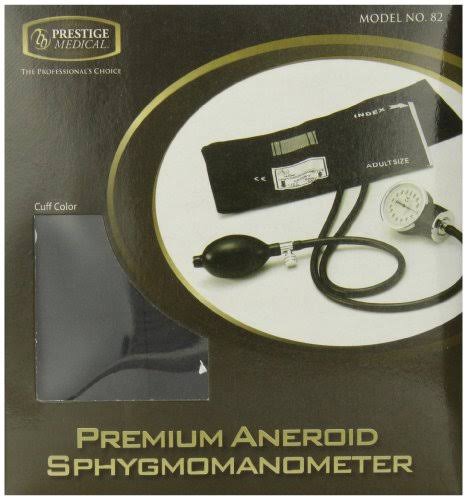Prestige Pediatric Aneroid Sphygmomanometer Blood Pressure Cuff - 82 Ped, Black