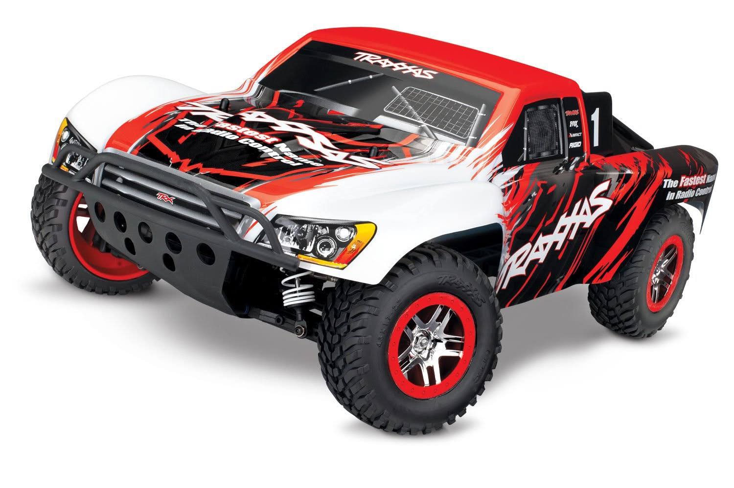 Traxxas Slash 4x4 VXL 1/10 Scale 4WD Brushless Short-Course Truck, Red