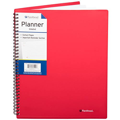 Planahead Planning Notebooks - Assorted Colors, Large, 9.875"x11.25"
