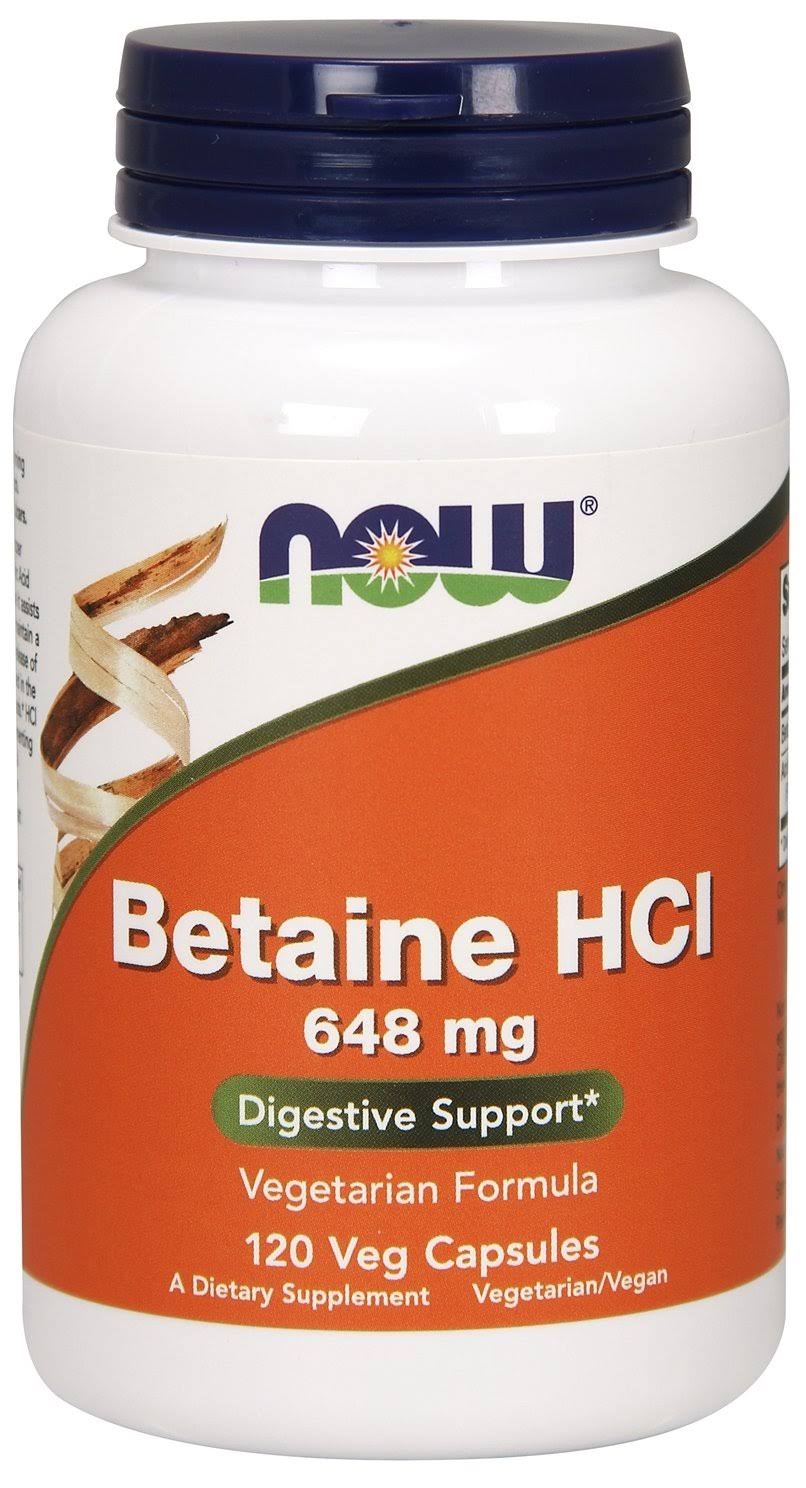Now Foods Betaine HCl Digestive Enzyme - 120 Capsules