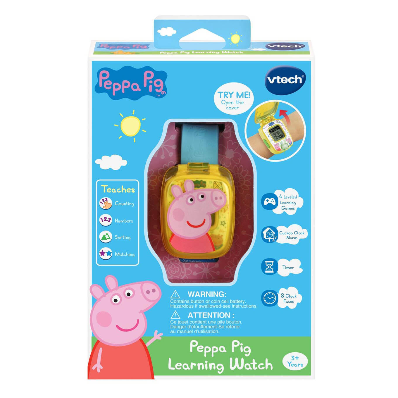 Multicolour VTech 526003 Peppa Pig Learning Watch 