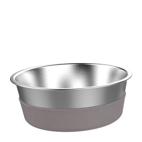 Messy Mutts Stainless Steel Heavy Gauge Non-Slip Dog Bowl, Small