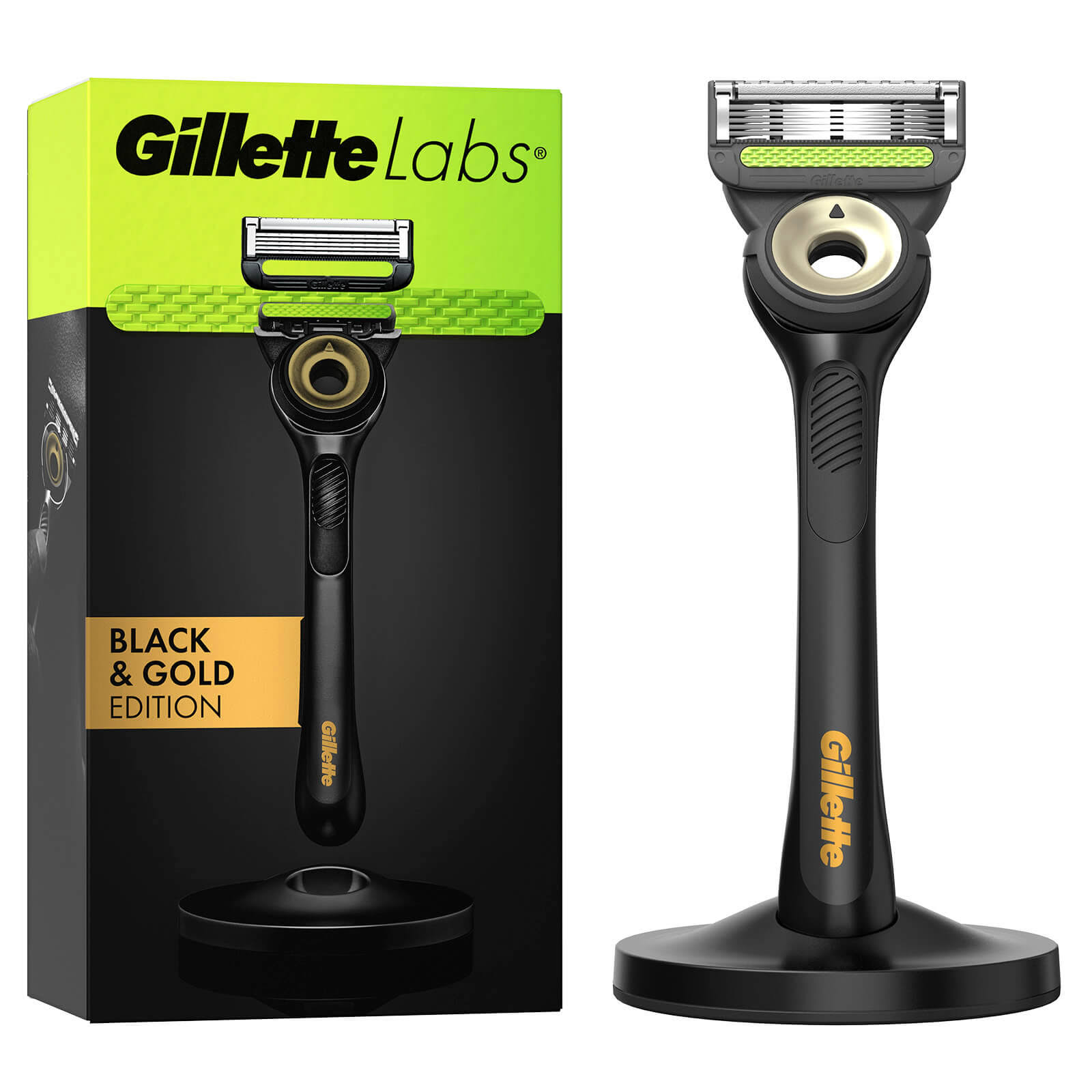 Gillette Labs with Exfoliating Bar Razor - Black/Gold