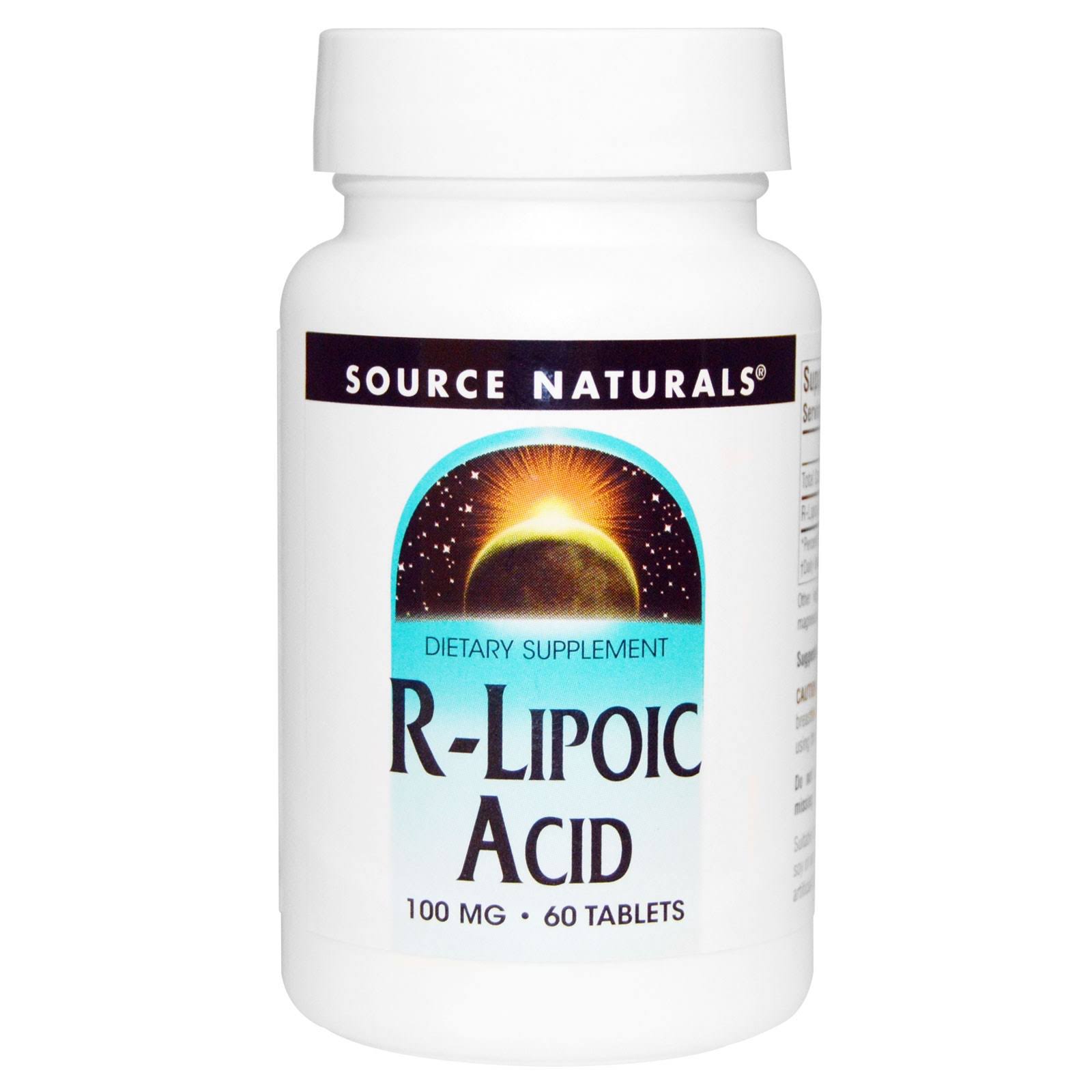 Source Naturals R Lipoic Acid Dietary Supplement - 60 Tablet
