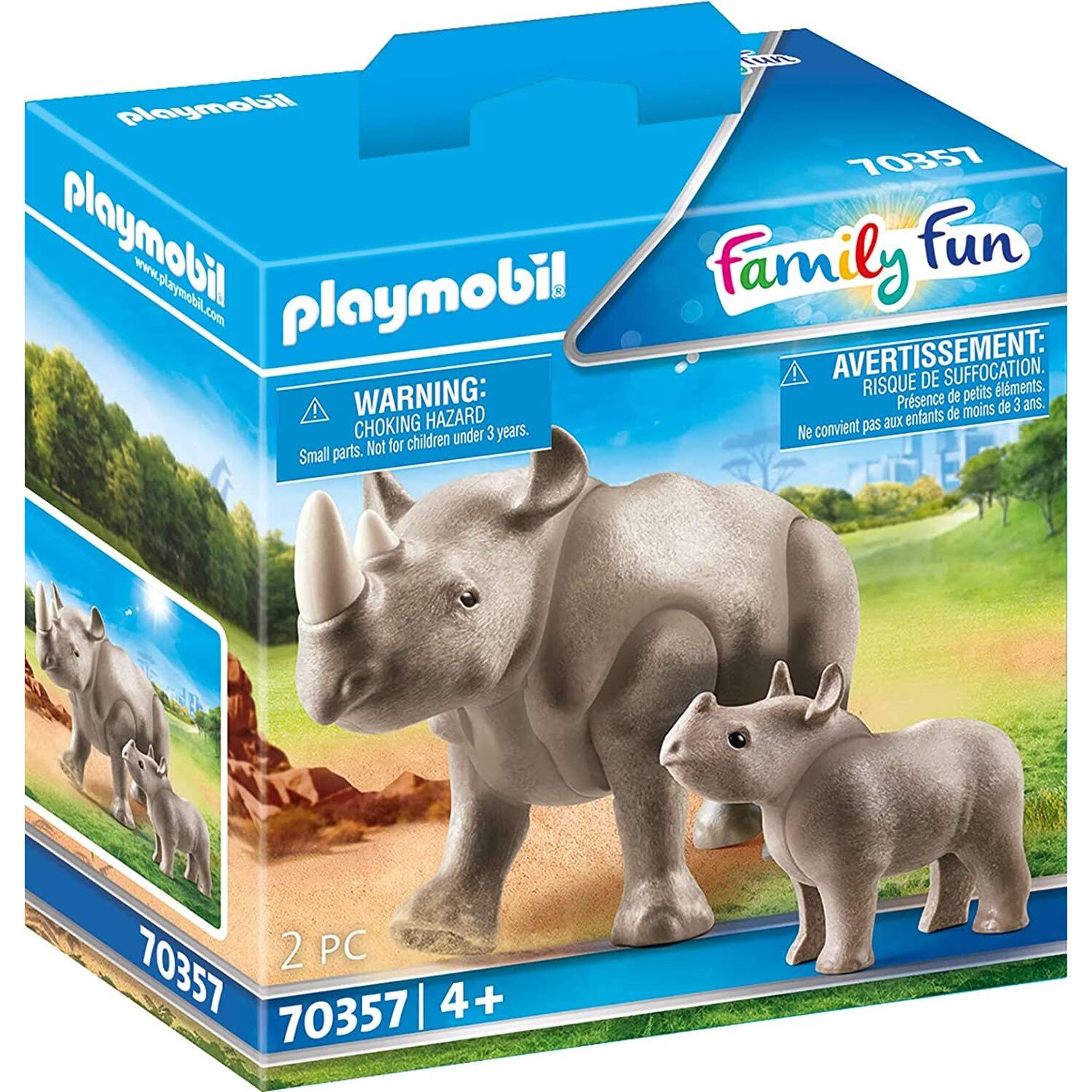 Playmobil 70357 Family Fun Rhino with Calf