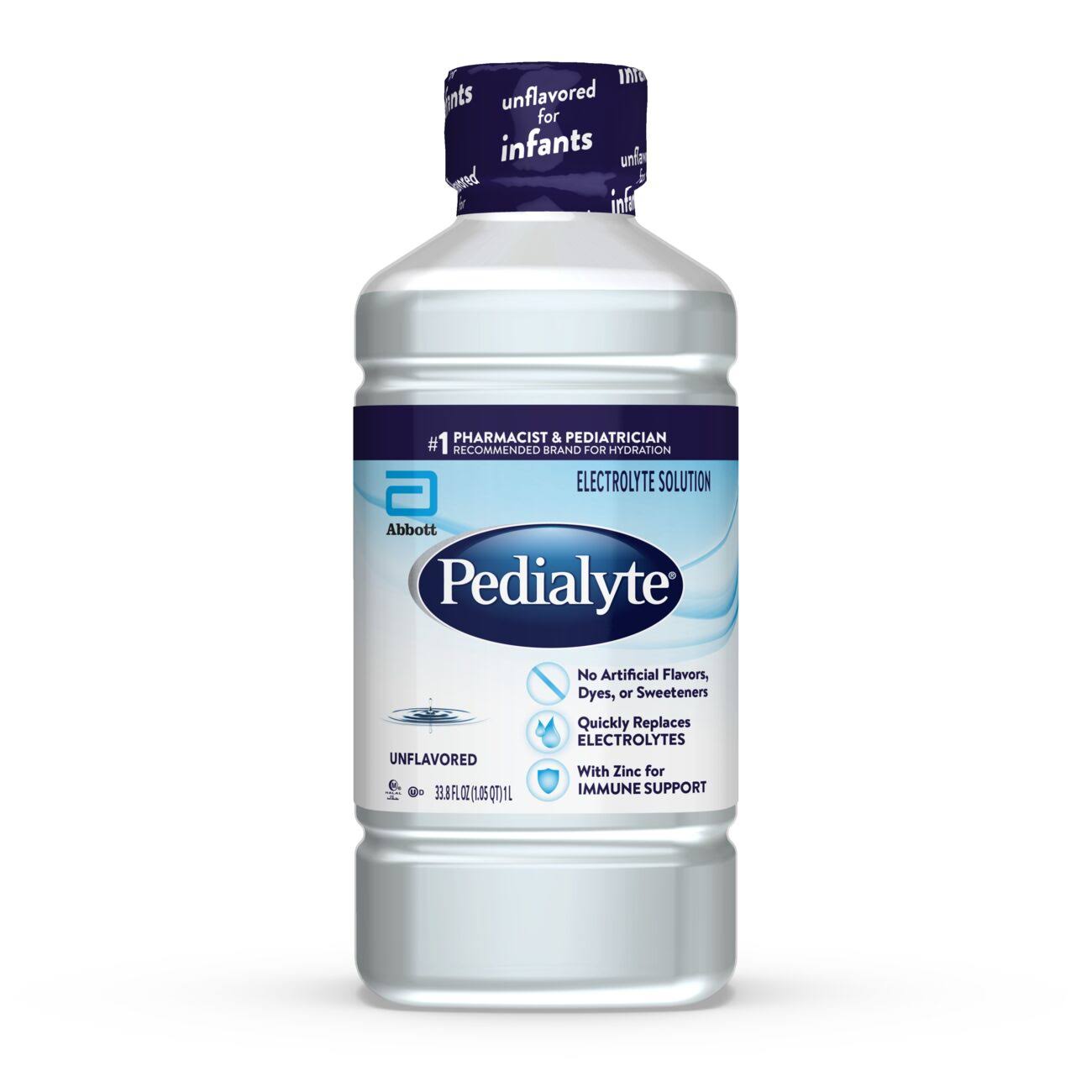 Pedialyte Oral Electrolyte Maintenance Solution - Unflavored, 1L
