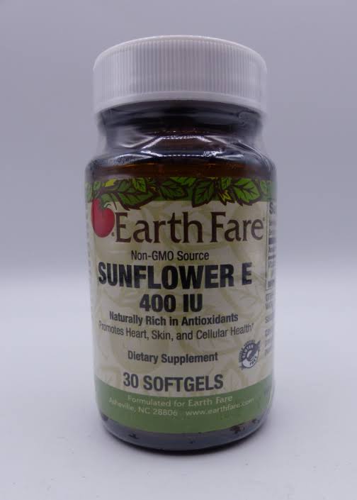 Earth Fare Sunflower E 30 Softgels Best 02/21