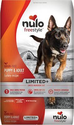Nulo Dog Freestyle Limited+ Turkey Recipe Grain-Free Puppy & Adult Dry Dog Food, 10-lb bag
