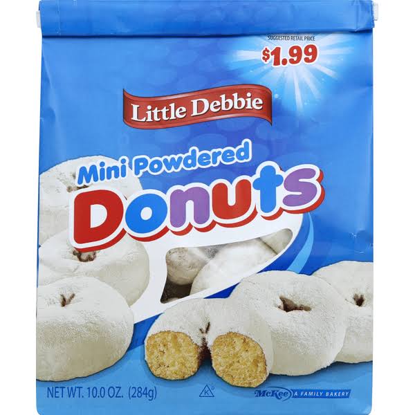 Little Debbie Mini Powdered Donuts - 10 oz