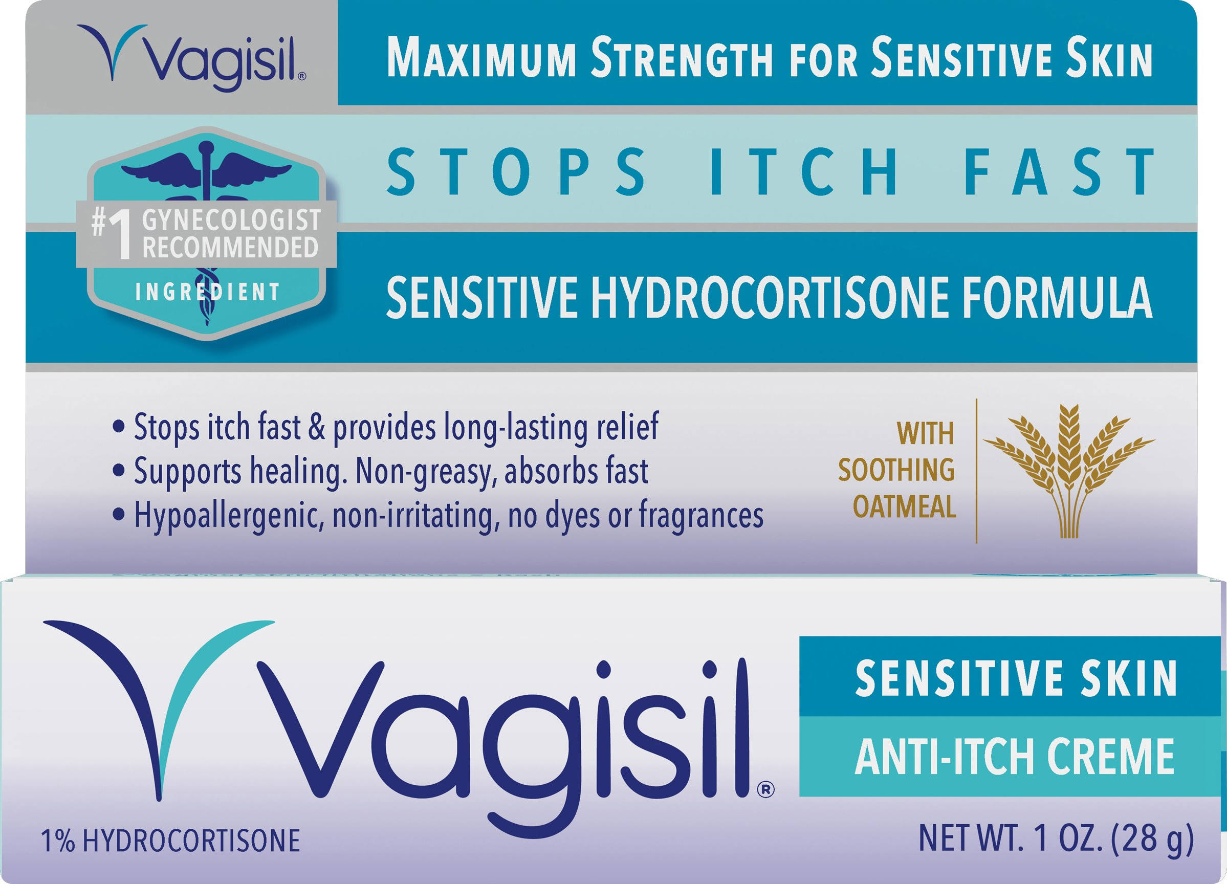 Vagisil Maximum Strength Sensitive Skin Anti Itch Creme - 1oz