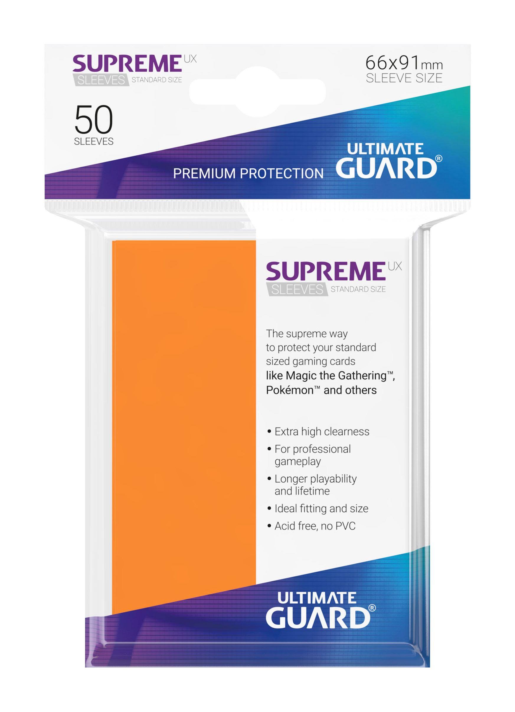 Ultimate Guard Supreme UX Sleeves Standard Size - Orange (50)