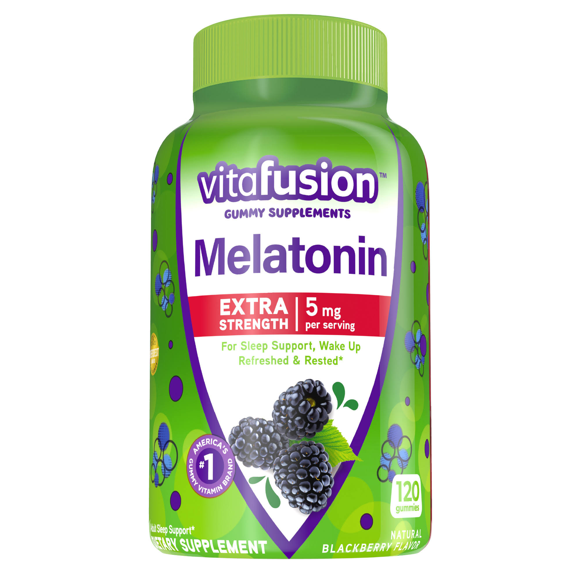 Vitafusion Extra Strength Melatonin Gummies - 120ct, 5mg