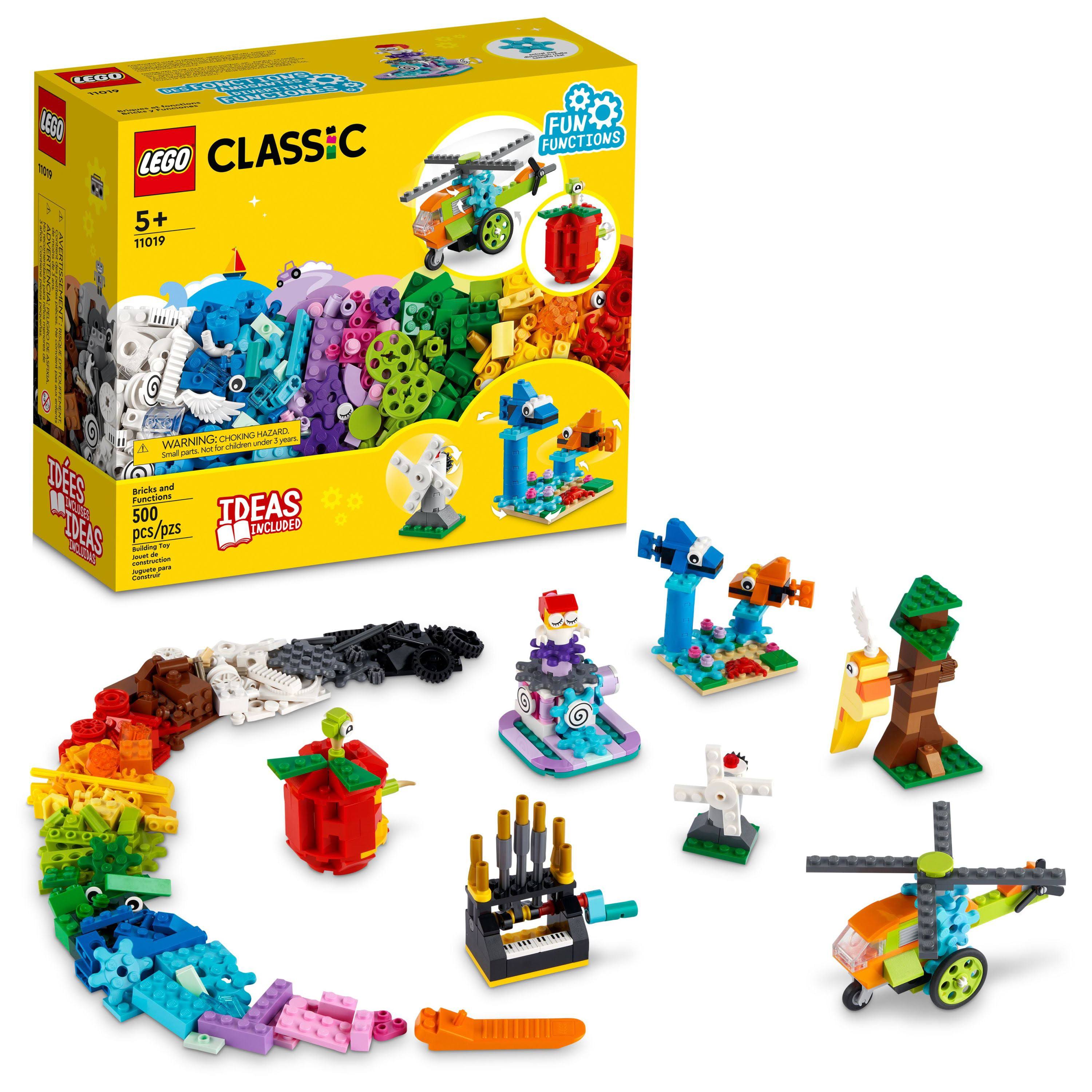 LEGO Classic Bricks and Functions 11019 Kids Building Kit With 7