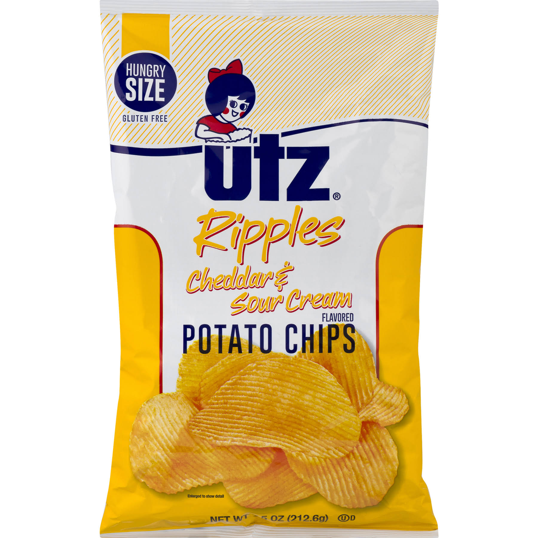 Utz Potato Chips - Cheddar and Sour Cream, 7.5oz