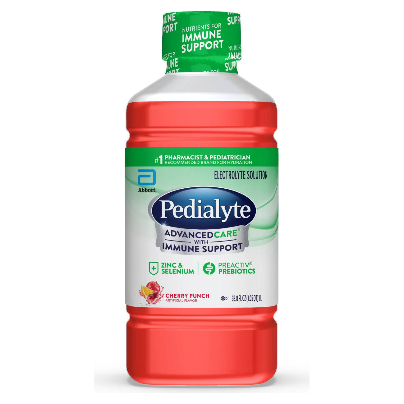 Abbott Pedialyte Advanced Care Cherry Punch Electrolyte Solution - 1L