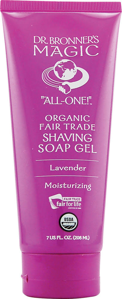Dr Bronner's Magic Shaving Soap Gel - Lavender, 200ml