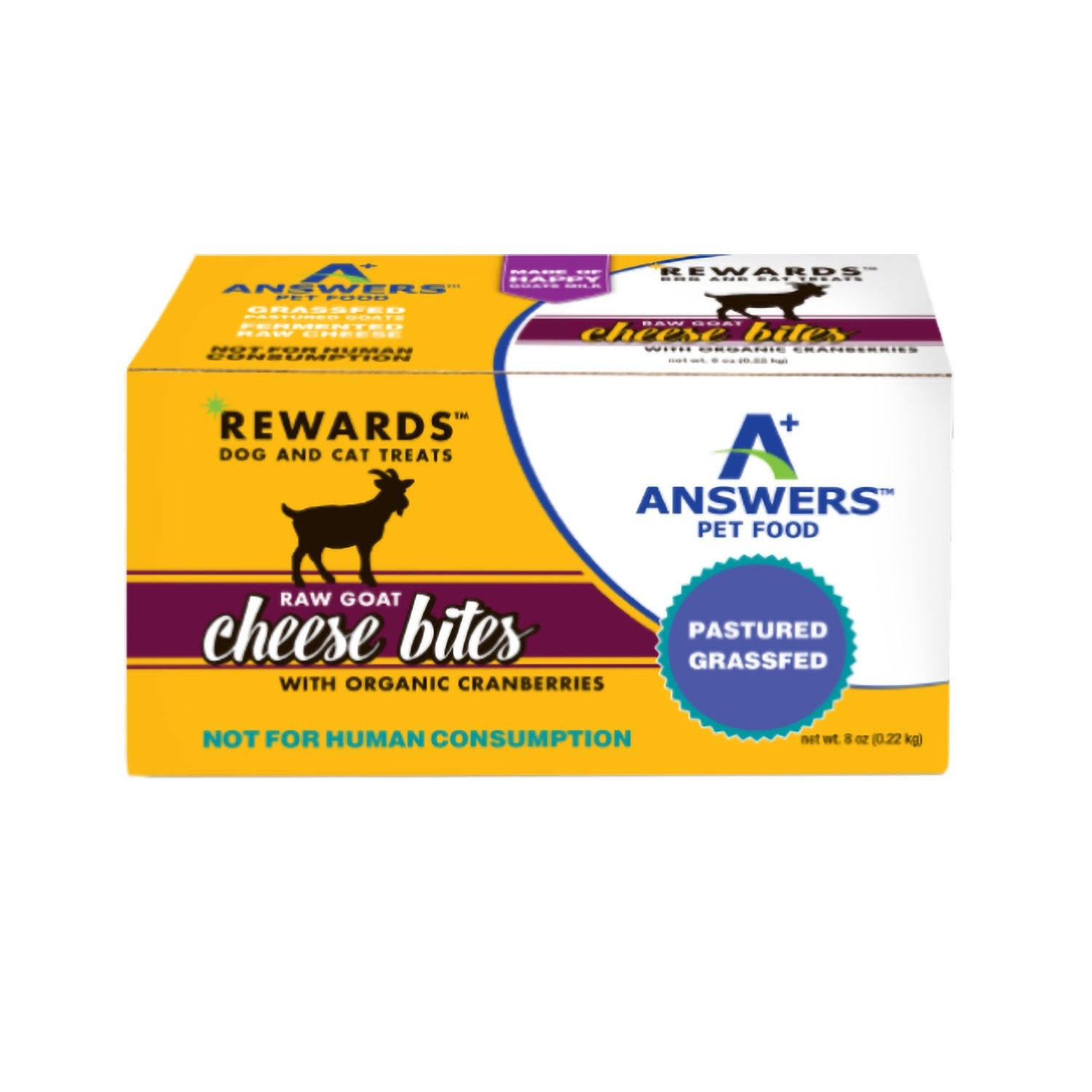 Rewards Raw Goat Milk Cheese Treat with Cranberries 8 oz