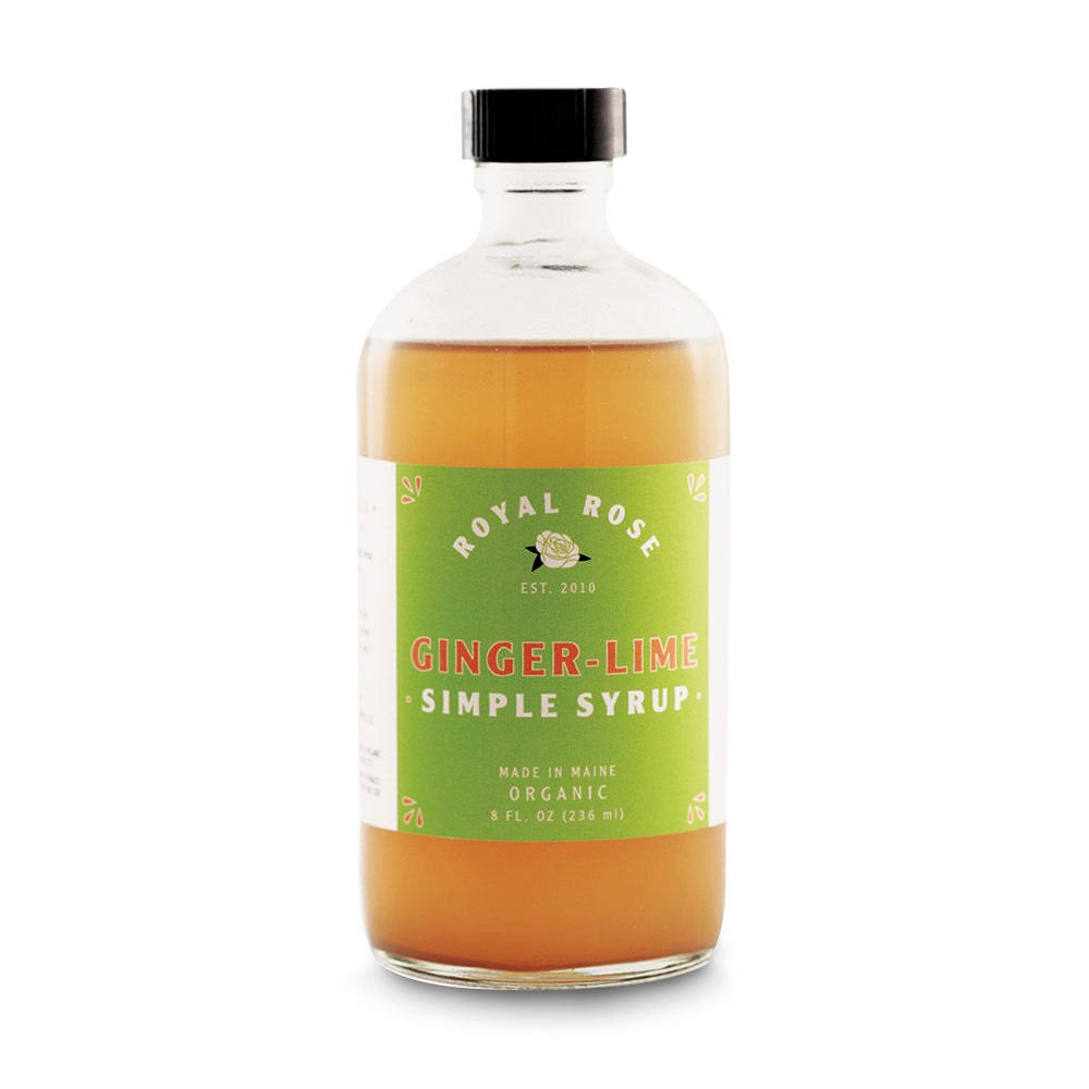 Royal Rose Ginger Lime Simple Syrup, 8 Fluid Ounce