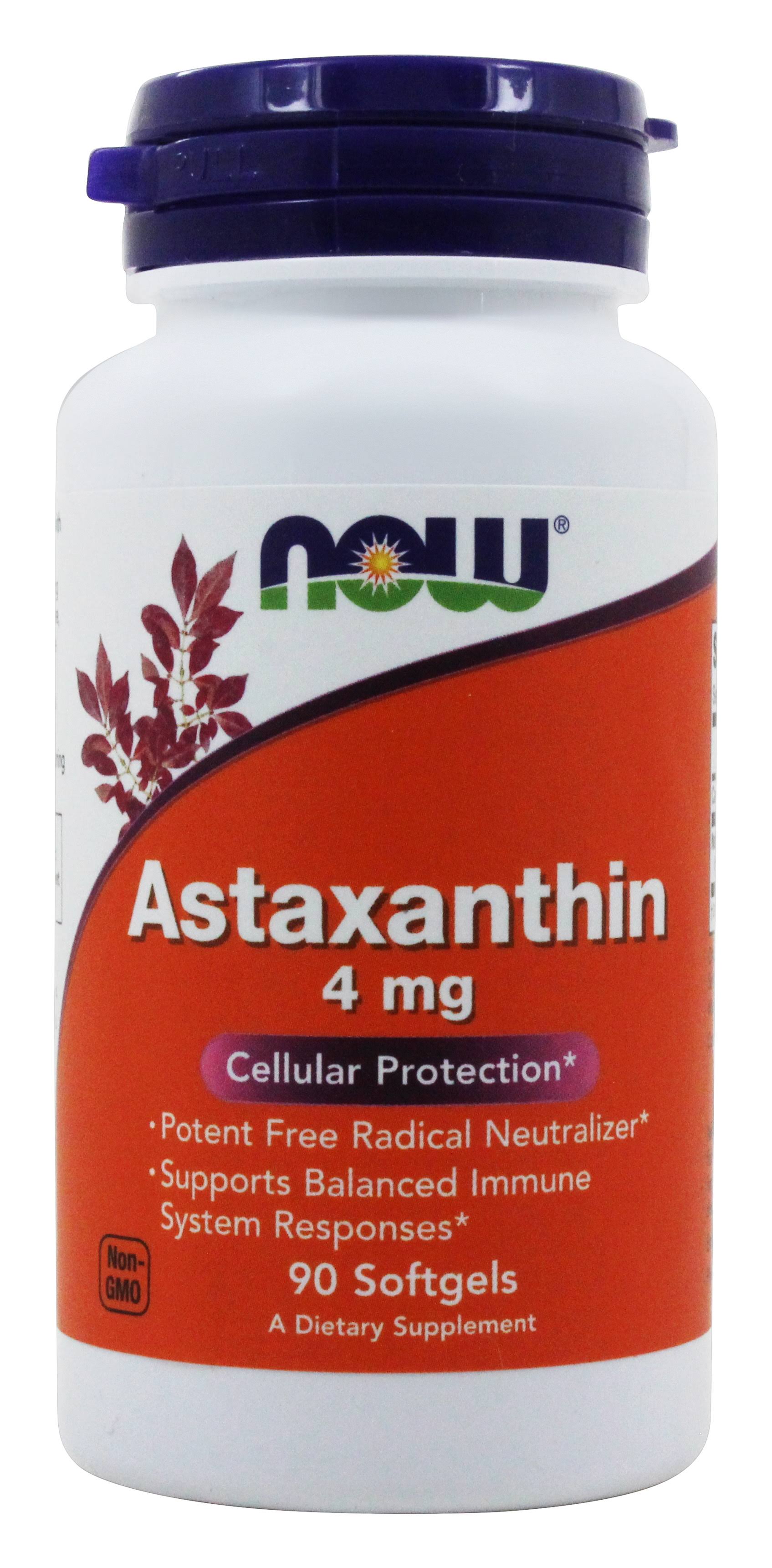 Now Foods Astaxanthin Dietary Supplement - 90 Softgels