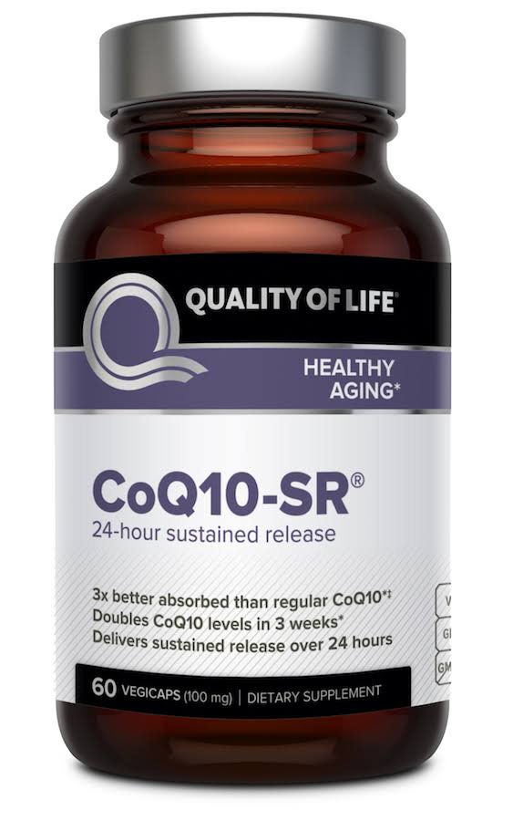 Quality of Life Labs CoQ10-SR Supplement - 100mg, 60 VegiCaps