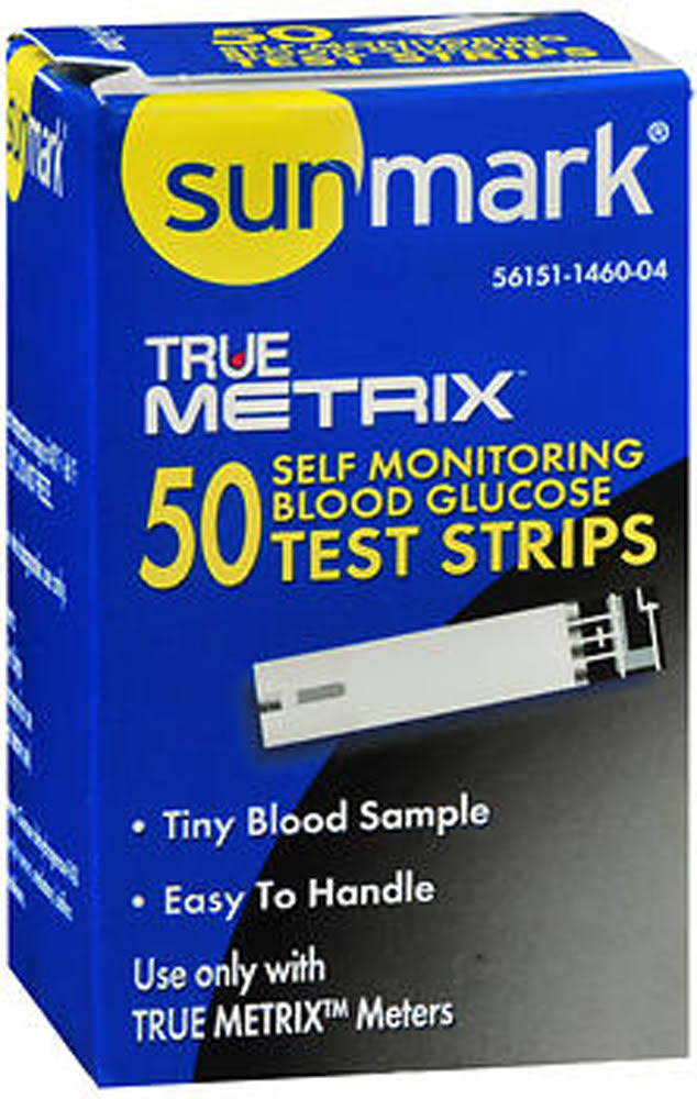 Sunmark True Metrix Self Monitoring Blood Glucose Test Strips - 50ct