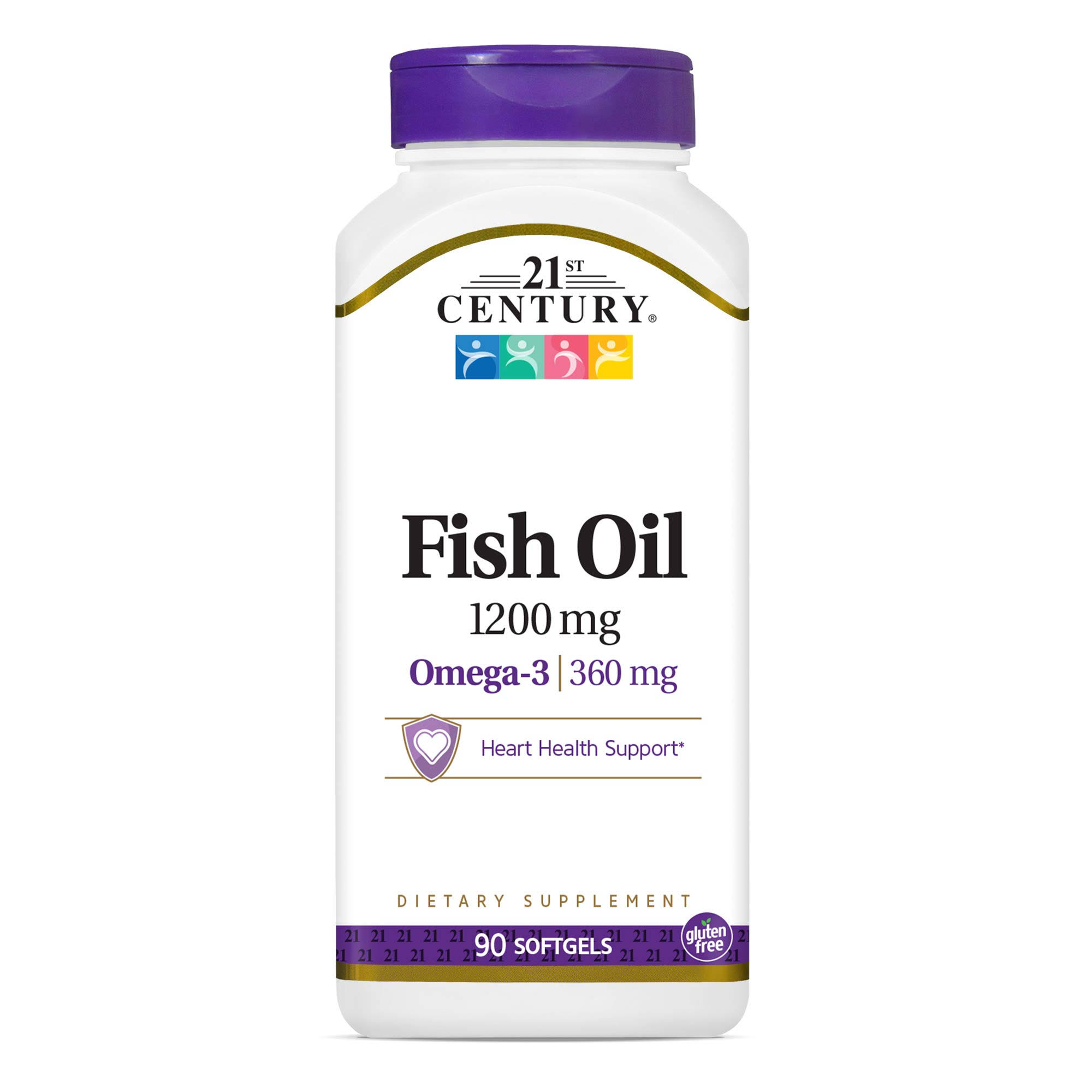 21st Century Fish Oil 1200Mg Dietary Supplement - 90 Softgels