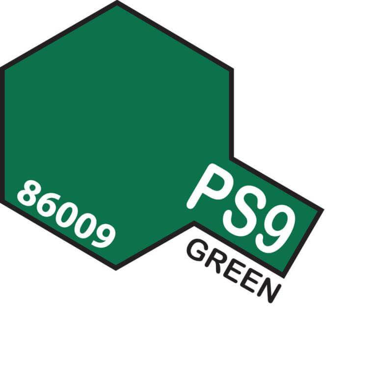 Tamiya Lexan Paint Green PS-9 Spray Can 100 ml