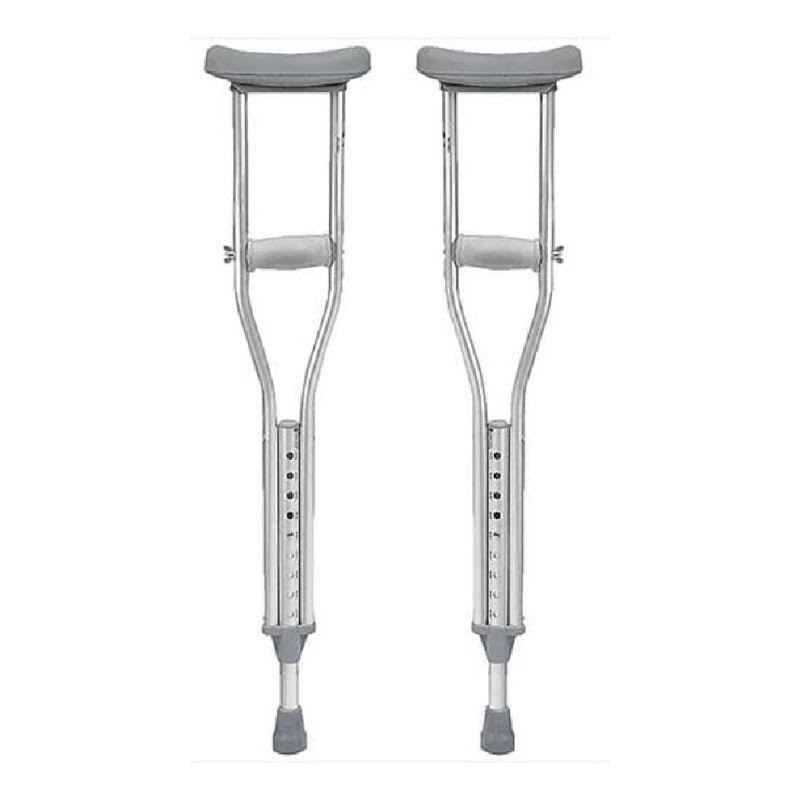Drive Medical Aluminum Crutch with Comfortable Underarm Pad and Handgrip - Adult