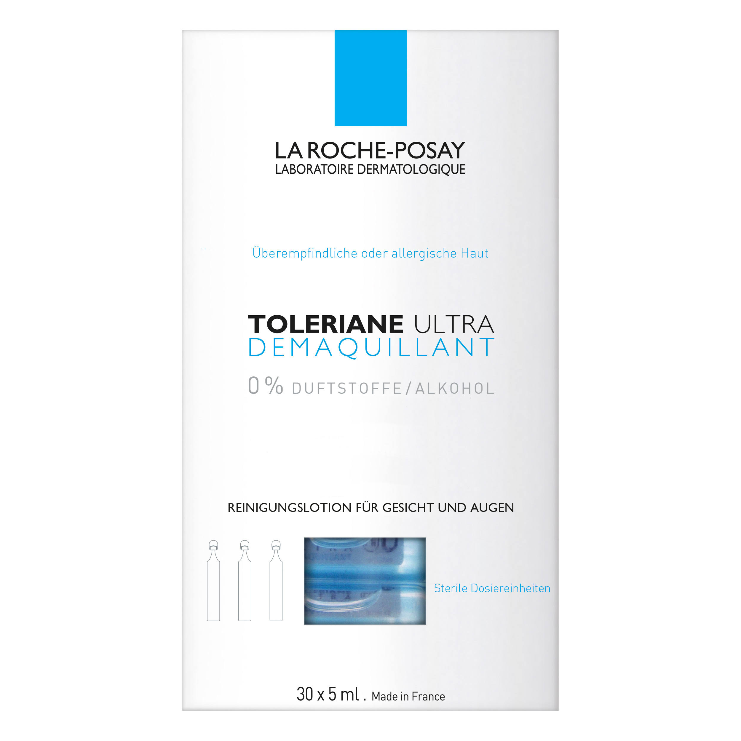 La Roche-Posay Toleriane Monodose Eye Make-Up Remover - 30 x 5ml