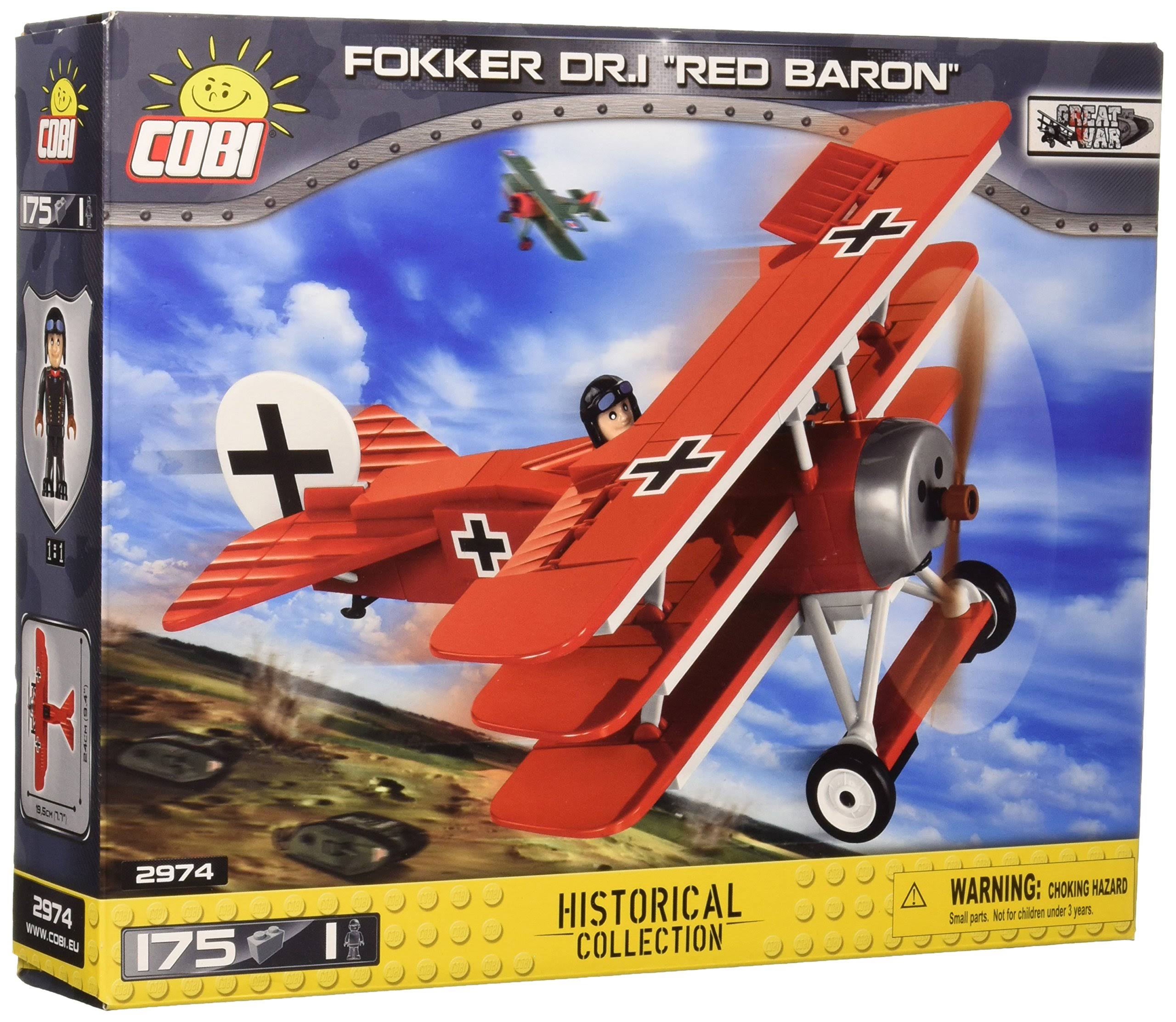 Cobi Small Army Building Kit - Fokker Dr.1 Red Baron, 175pcs
