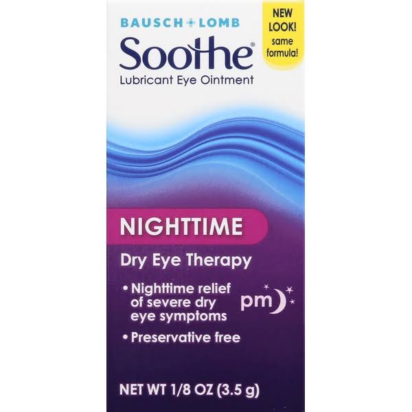 Bausch + Lomb Soothe Lubricant Eye Ointment - Night Time, 1/8oz