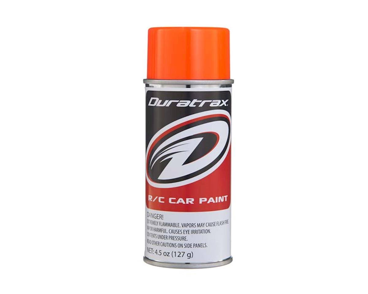 Duratrax DTXR4278 Polycarbonate RC Car Paint Spray - Fluorescent Orange, 4.5oz