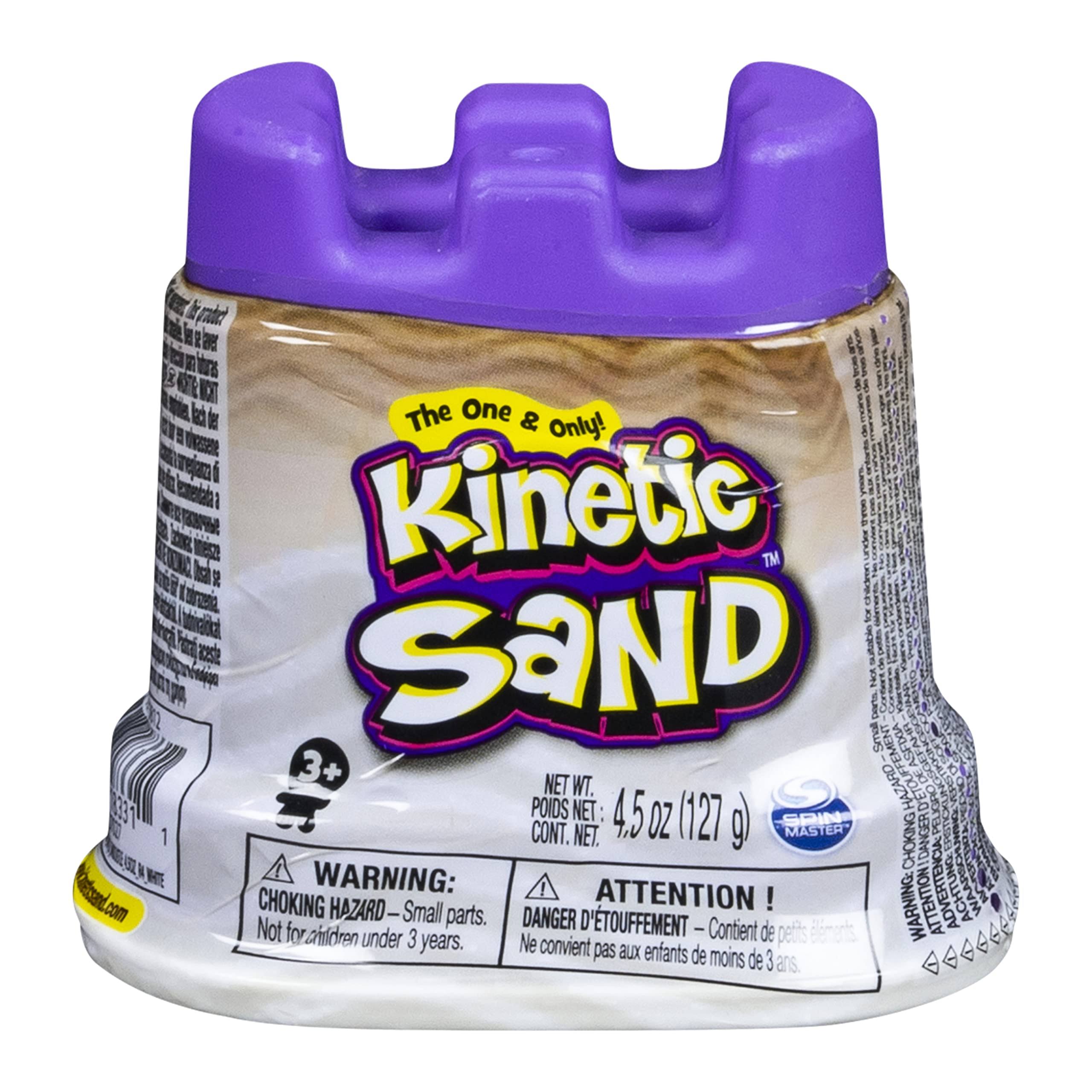 Kinetic Sand & Sand Castle Single Container - White