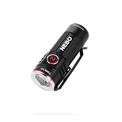 Nebo 1000 Lumen Pocket Sized Flashlight 4 Light Modes Plus Turbo Mode Water and Impact Resistant Power Memory Recall Rechargeable Battery and Magdock