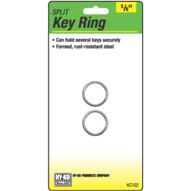 Hy-Ko Products KC102 Split Key Ring - 1.6cm, x2